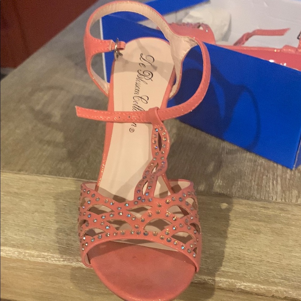 Coral Strappy Sandals
